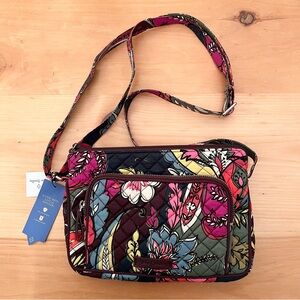 NWT Vera Bradley Iconic RFID Little Hipster Crossbody Bag Autumn Leaves Retired